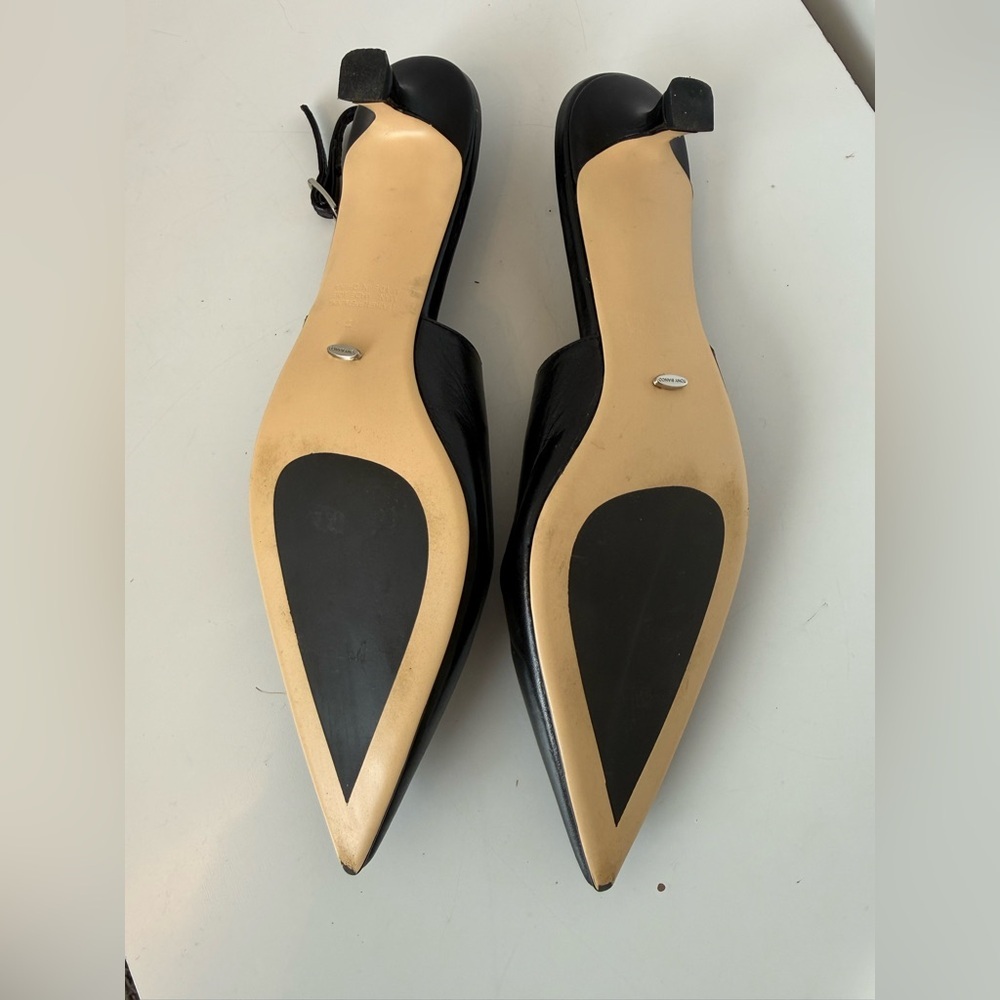Tony Bianco Crush Slingback Pump in Black Vintage Leather size 71/2 - Picture 9 of 9